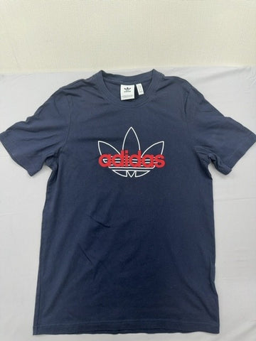 Adidas Originals Trefoil Graphic T-Shirt Navy Blue Men's Size M