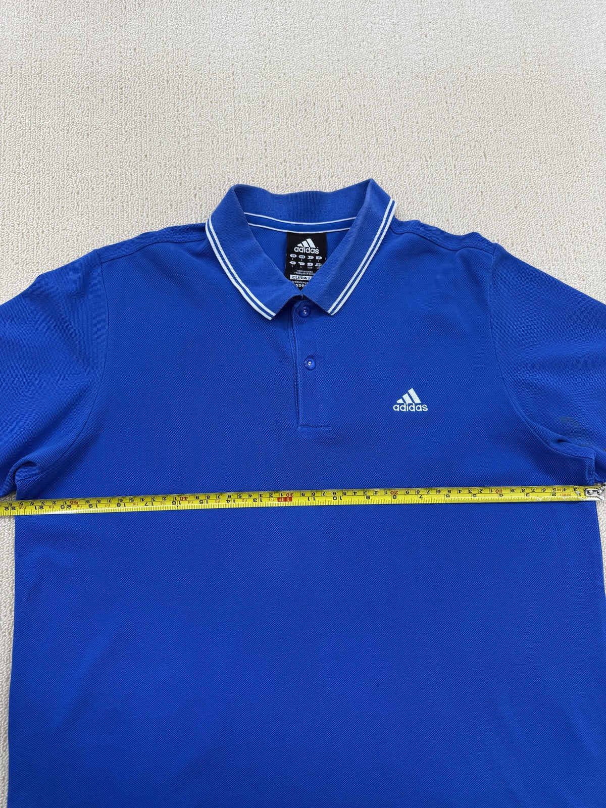 Adidas Men's Blue Short Sleeve Polo Shirt Clima365 Performance