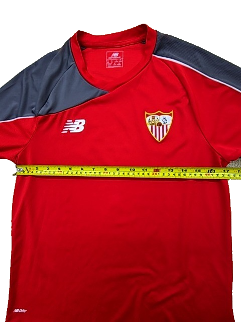 New Balance Men's Red Sevilla FC Soccer Jersey Size M Short Sleeve