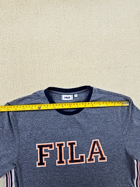 Fila Men's Gray Short Sleeve Crew T-Shirt Size S