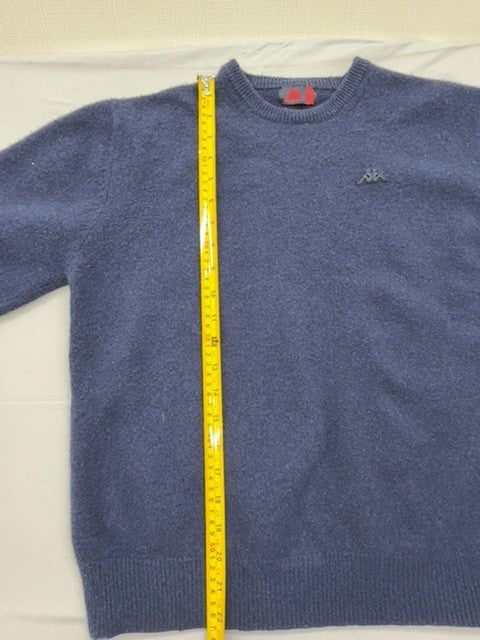 Robe di Kappa Men's Navy Blue Crewneck Knit Sweater Large Logo