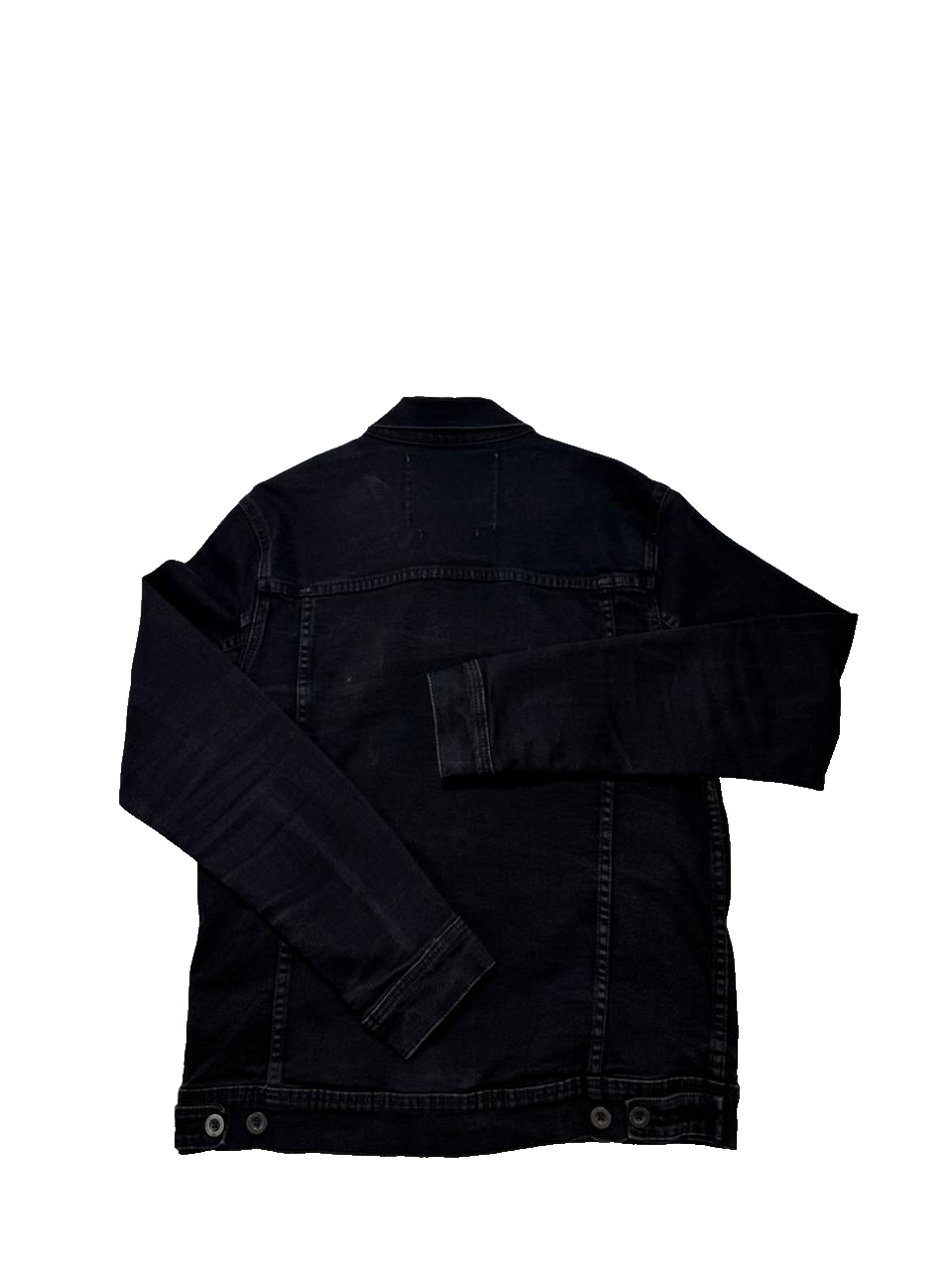 Quicksilver Button Up Black Denim Jacket - Size M