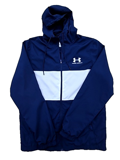 Under Armour Men's SM Navy/White Full-Zip Hoodie
