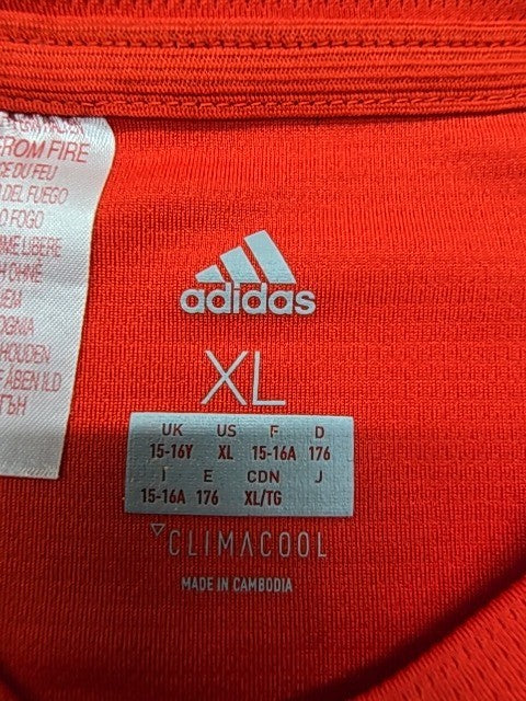 Adidas Men Red Climacool Athletic T-Shirt Size XL Performance Knit