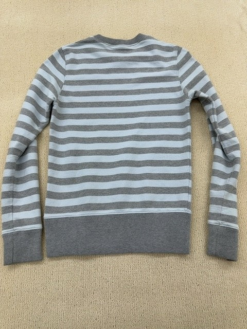 Carhartt Men's Grey Stripe Crewneck Sweatshirt S Long Sleeve