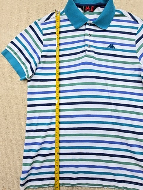 Kappa Multicolor Striped Cotton Polo Shirt Men's XL Short Sleeve