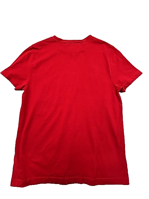 Tommy Hilfiger Men's Red Organic Cotton T-Shirt Crewneck Size M