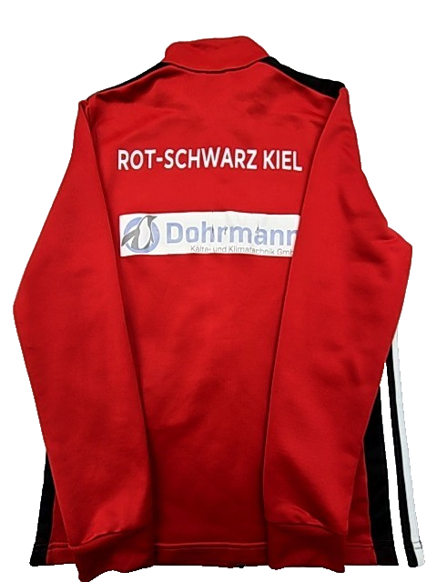 Adidas Men's Red Track Jacket Full Zip Soccer Size L