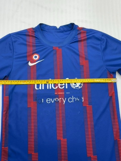 Nike FC Barcelona Men's Blue Red Striped Soccer Jersey XL Vintage