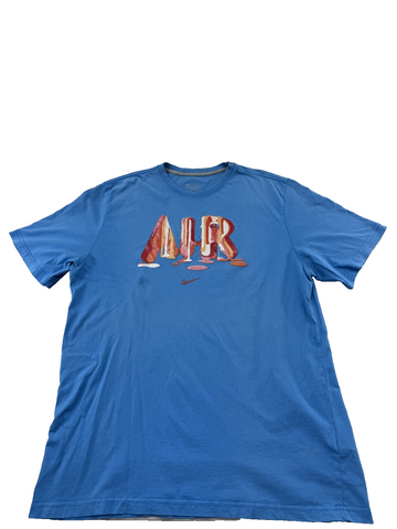 Nike Men's XXL Blue Short Sleeve Crewneck Cotton T-Shirt