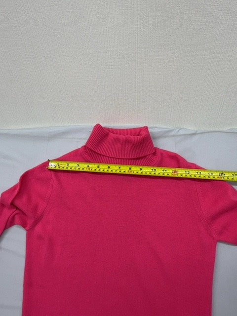 Cavalli Class Pink Turtleneck Knit Sweater L Women's Long Sleeve