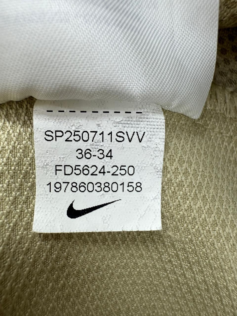 Nike Men's Khaki Straight Flat Front Pants 36x34 FD562-250