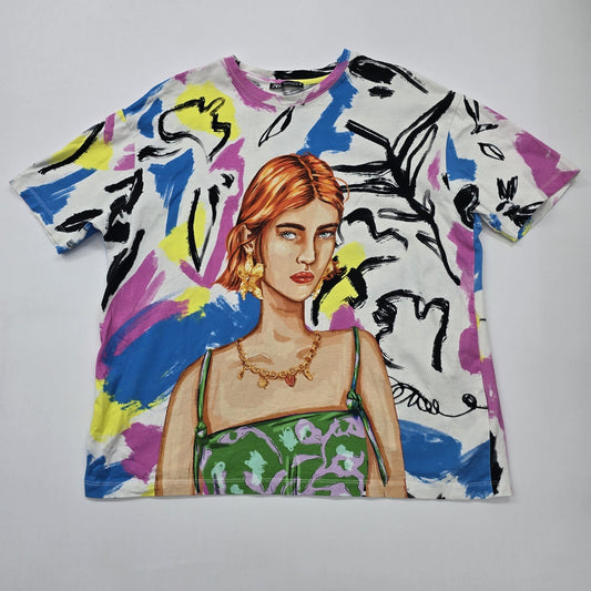 Zara Unisex Multicolor T-Shirt size L product image 1