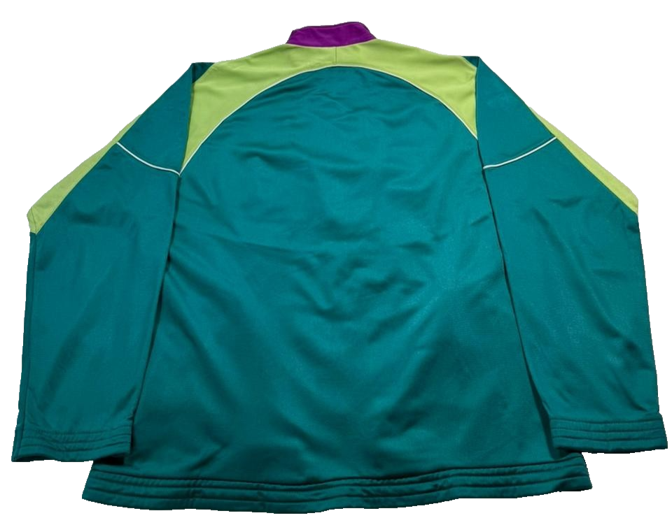Puma Men�S Teal Green Purple Colorblock Track Jacket Logo Size S