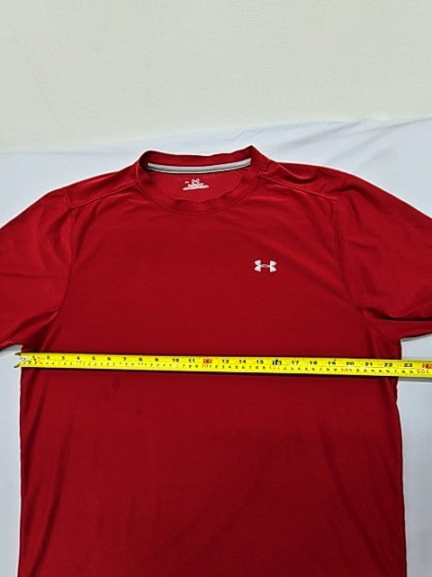 Under Armour Men's Red Short Sleeve T-Shirt Size LG Crewneck