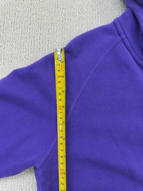 Nike Unisex Purple Full-Zip Hoodie Size L 100% Cotton Sportswear