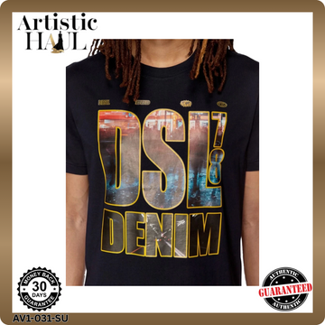 Diesel T-Diegor-L7 Men's T-Shirts - Navy Blue | Size: XL