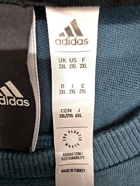 Adidas Men's Adizero Navy T-Shirt 2XL Lightweight Crew Neck