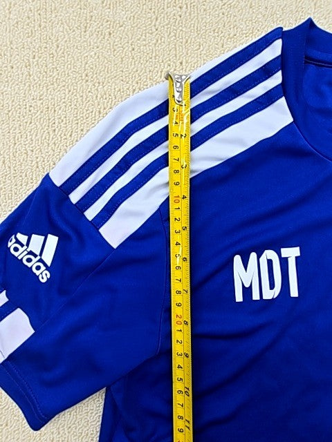 Adidas Men's Blue Jersey M Short Sleeve Primegreen Polyester