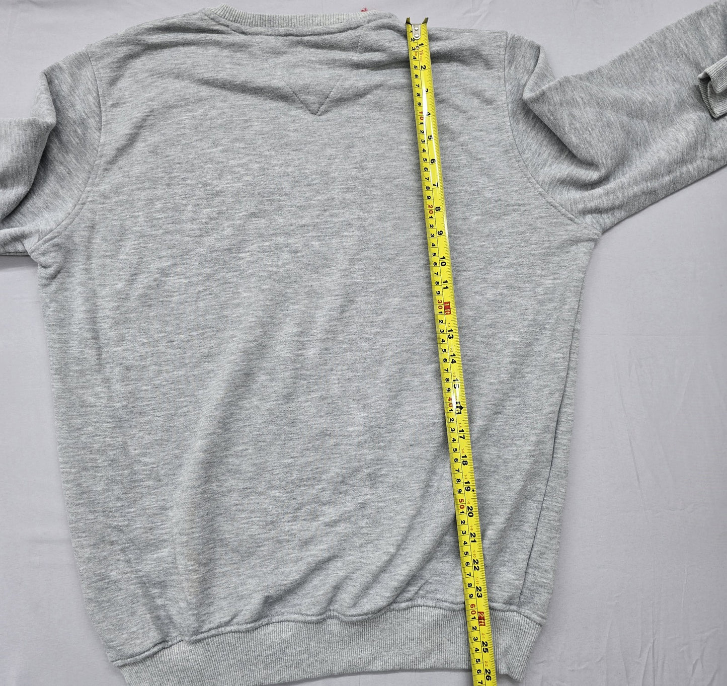 Tommy Jeans Women's Gray Crew Neck Sweatshirt XL 100% Cotton