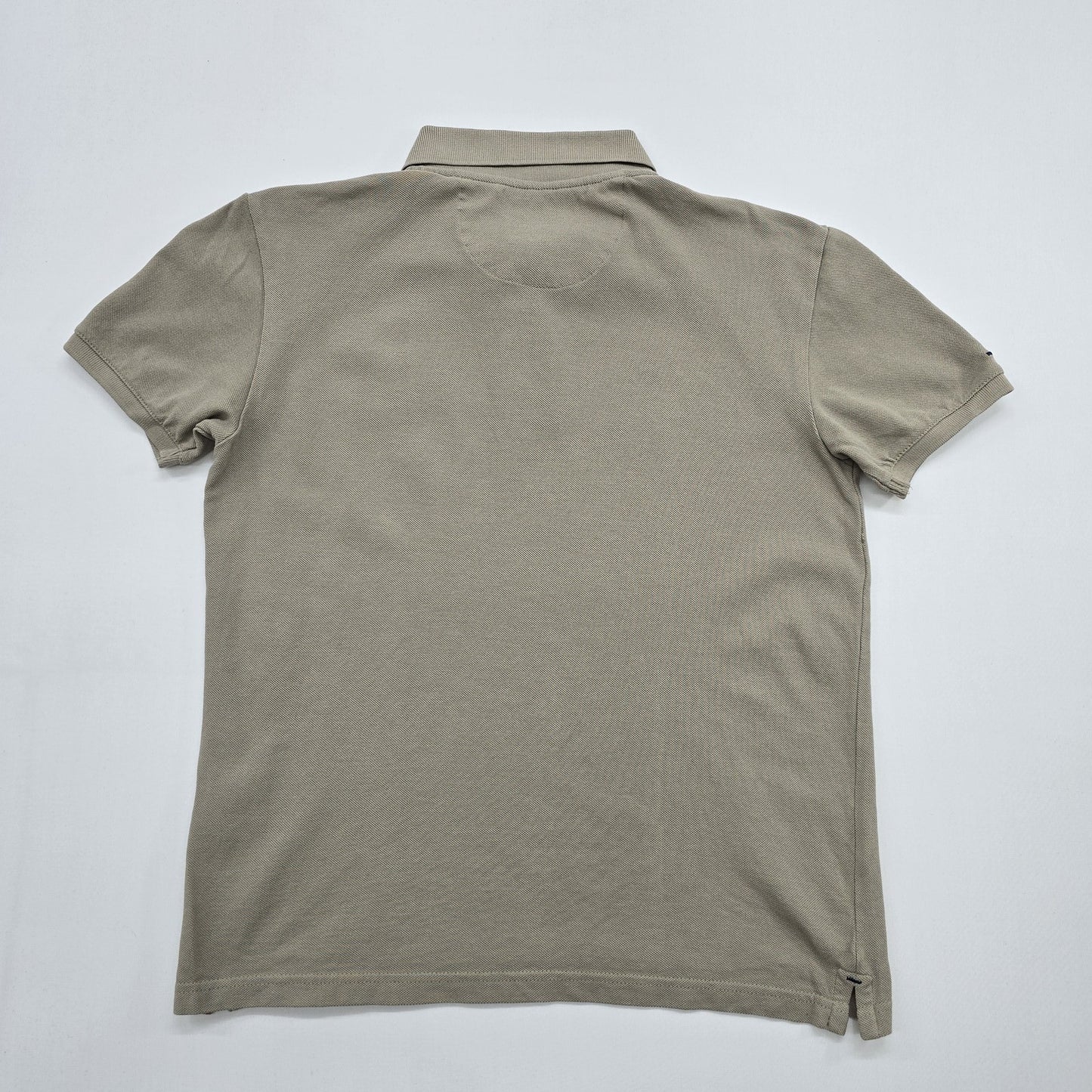 U.S. Polo Assn Men Tan Slim Polo Shirt Size M Cotton Pique Logo Collared