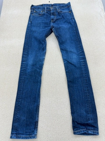 Levi's 513 Slim Straight Men's Jeans 29x34 Zip Fly Denim