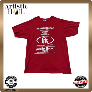 Russell ZT150 Red L Short Sleeve Crewneck T-Shirt Unisex Adult