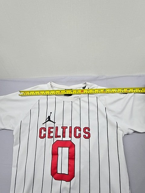 Jordan NBA Swingman Jersey White Striped XL Men's Short Sleeve