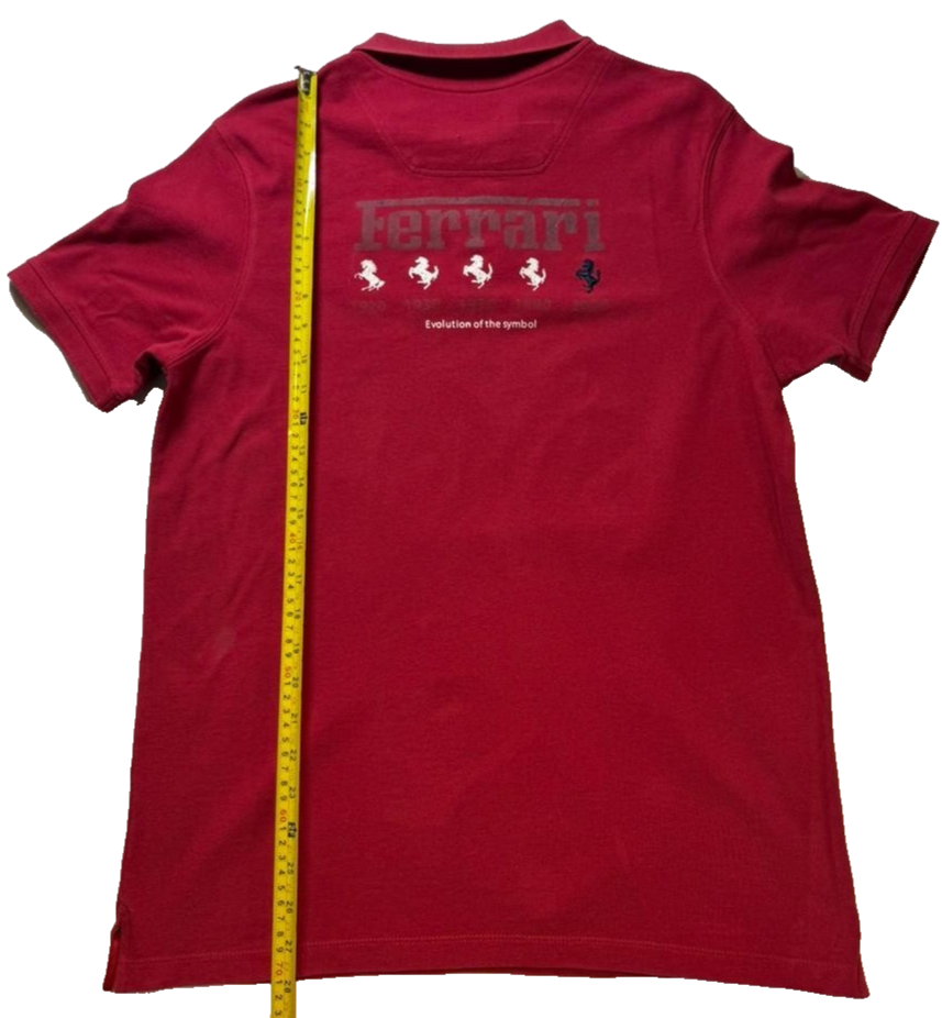 Ferrari Men's Red Short Sleeve Polo Shirt Size XL