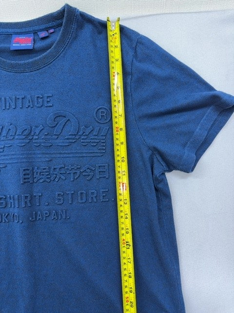 Superdry Men's Tokyo Graphic T-Shirt Navy 2XL Relaxed Cotton