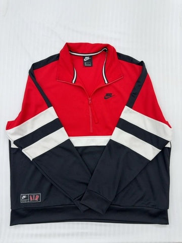 Nike Air Woven Track Jacket XL Red/Blk/Wht Logo Patch