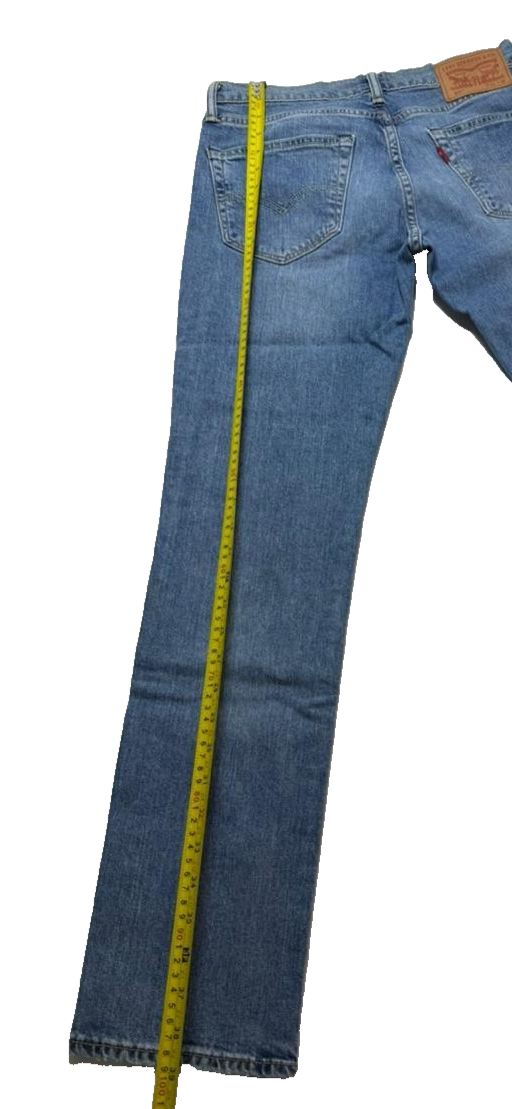 Levi's 511 Jeans Adult 31X32 Blue Denim Medium Wash Straight Trousers Men