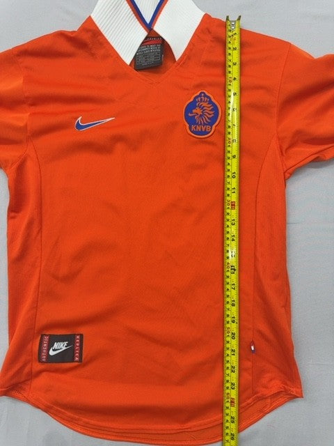 Nike Tiempo Premier Orange S Men Dri-FIT Short Sleeve Football Jersey