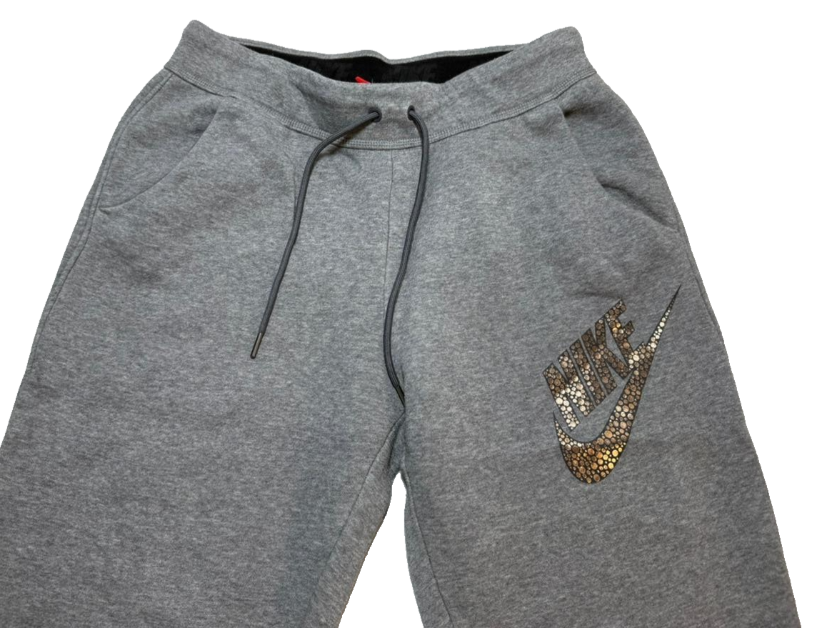 Unisex Nike Sportswear Tracksuite Bottom Mottled Gray Size M