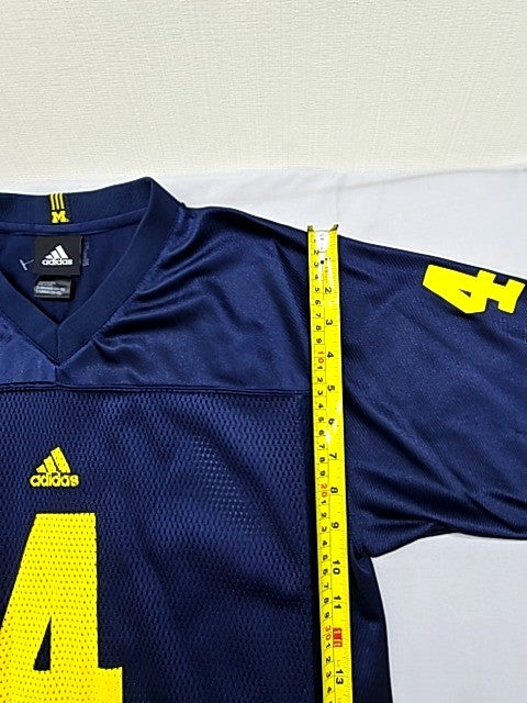 Adidas Michigan Wolverines Navy Blue Replica Jersey L ClimaCool V-Neck