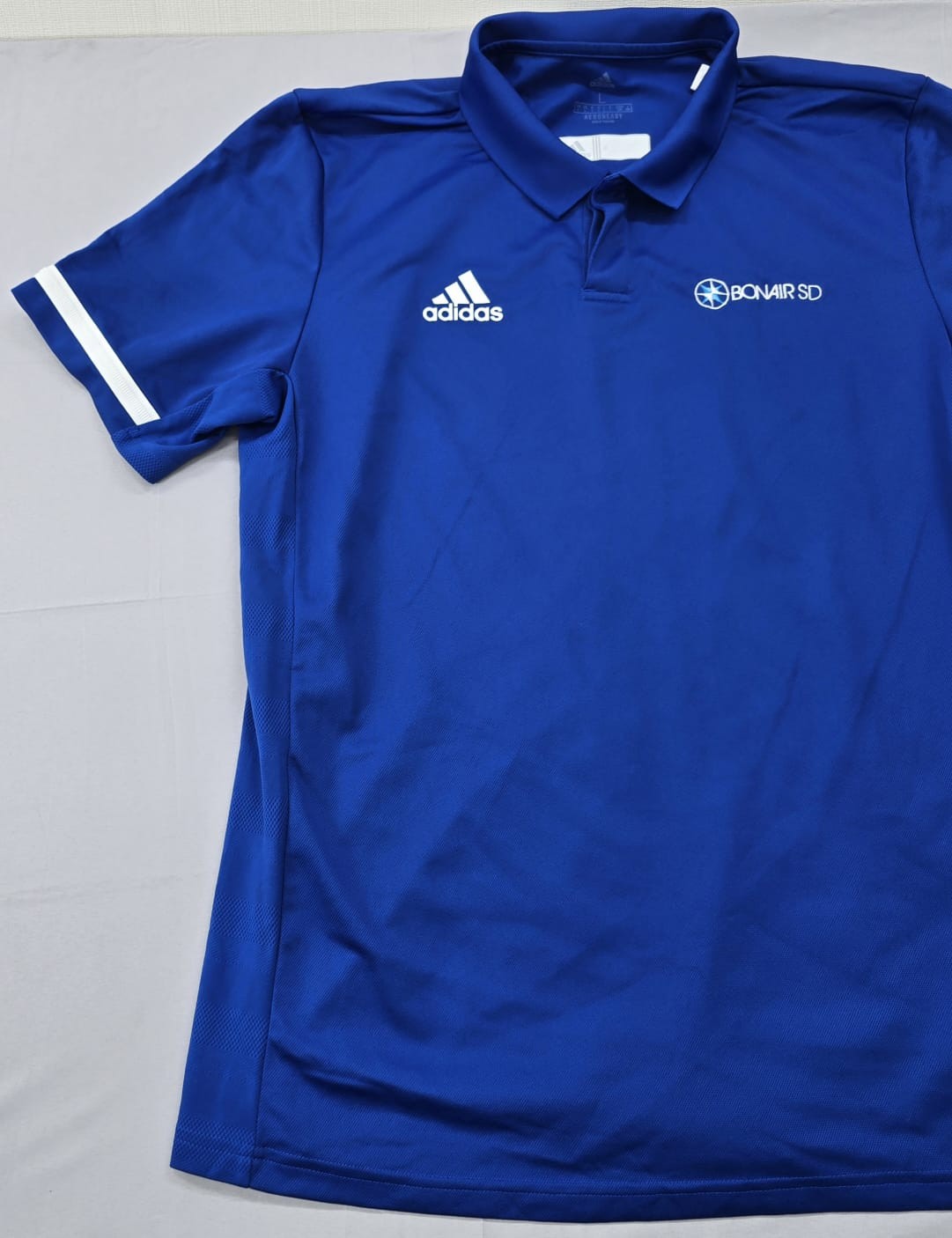 Adidas Women's Blue Aeroready Polo Shirt Size L