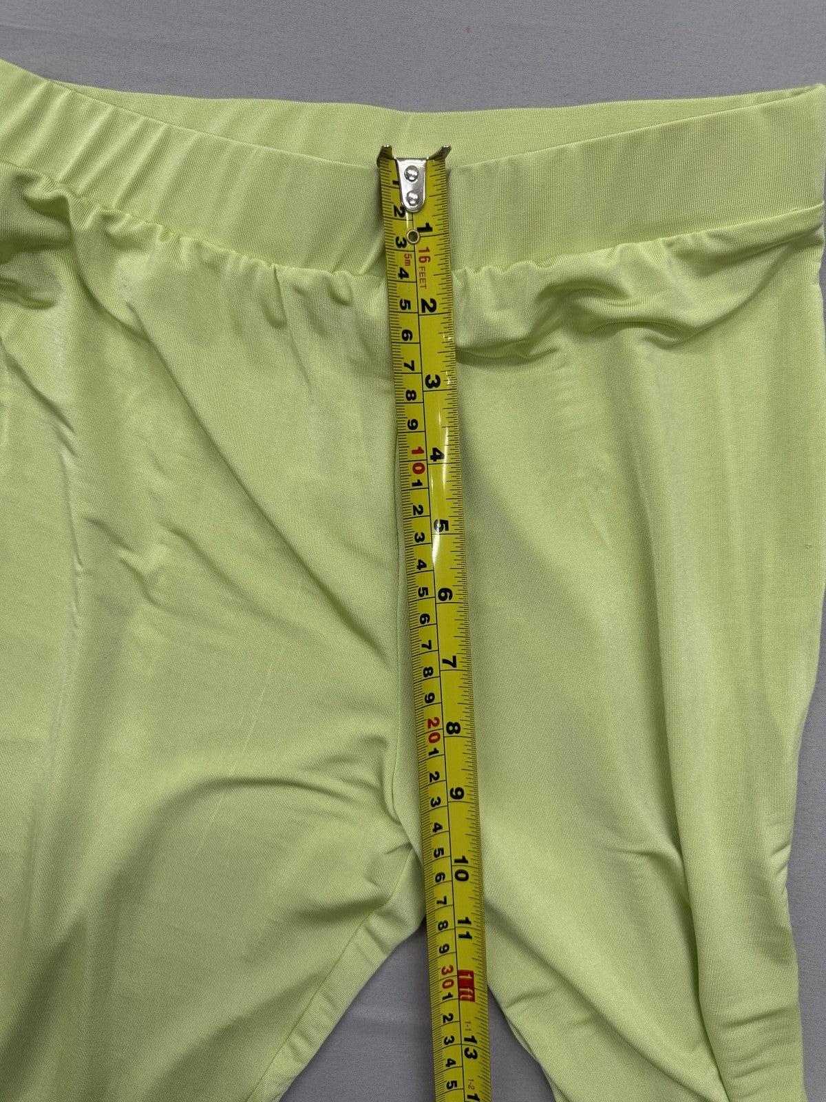 River Island Wide Leg Trousers Lime Green Size 8 Women's