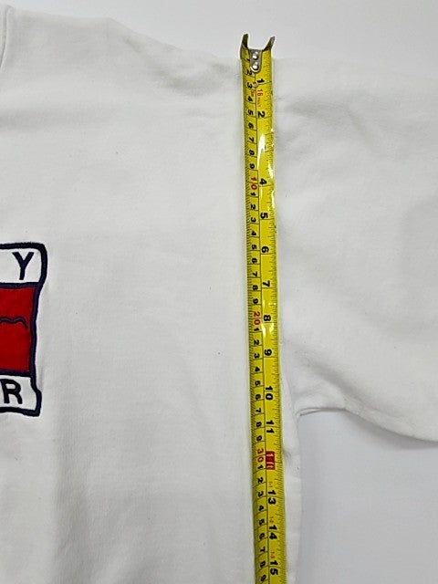 Tommy Hilfiger Men's White Logo Pullover Sweatshirt XXL Regular