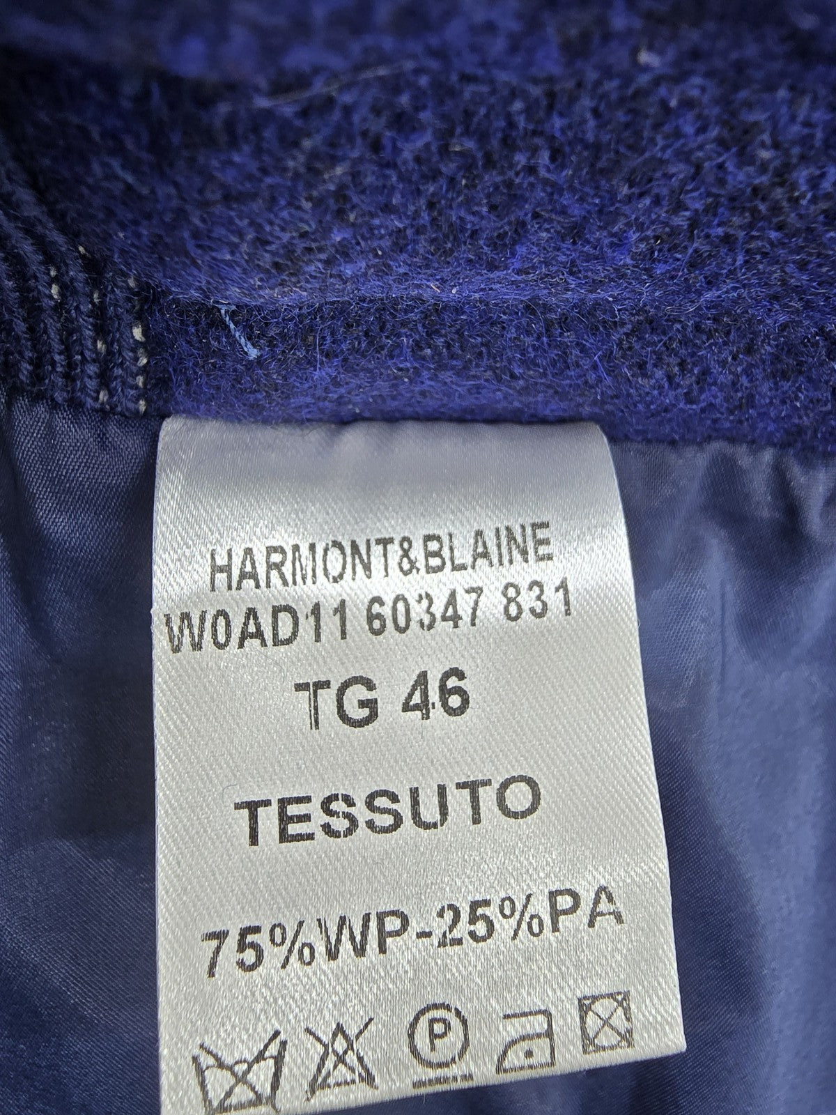 Harmont & Blaine Navy Men's Pants Size 46 Italy Drawstring Casual