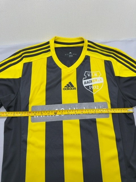 Adidas Men's Black Yellow Striped Soccer Jersey(#3) L Climacool