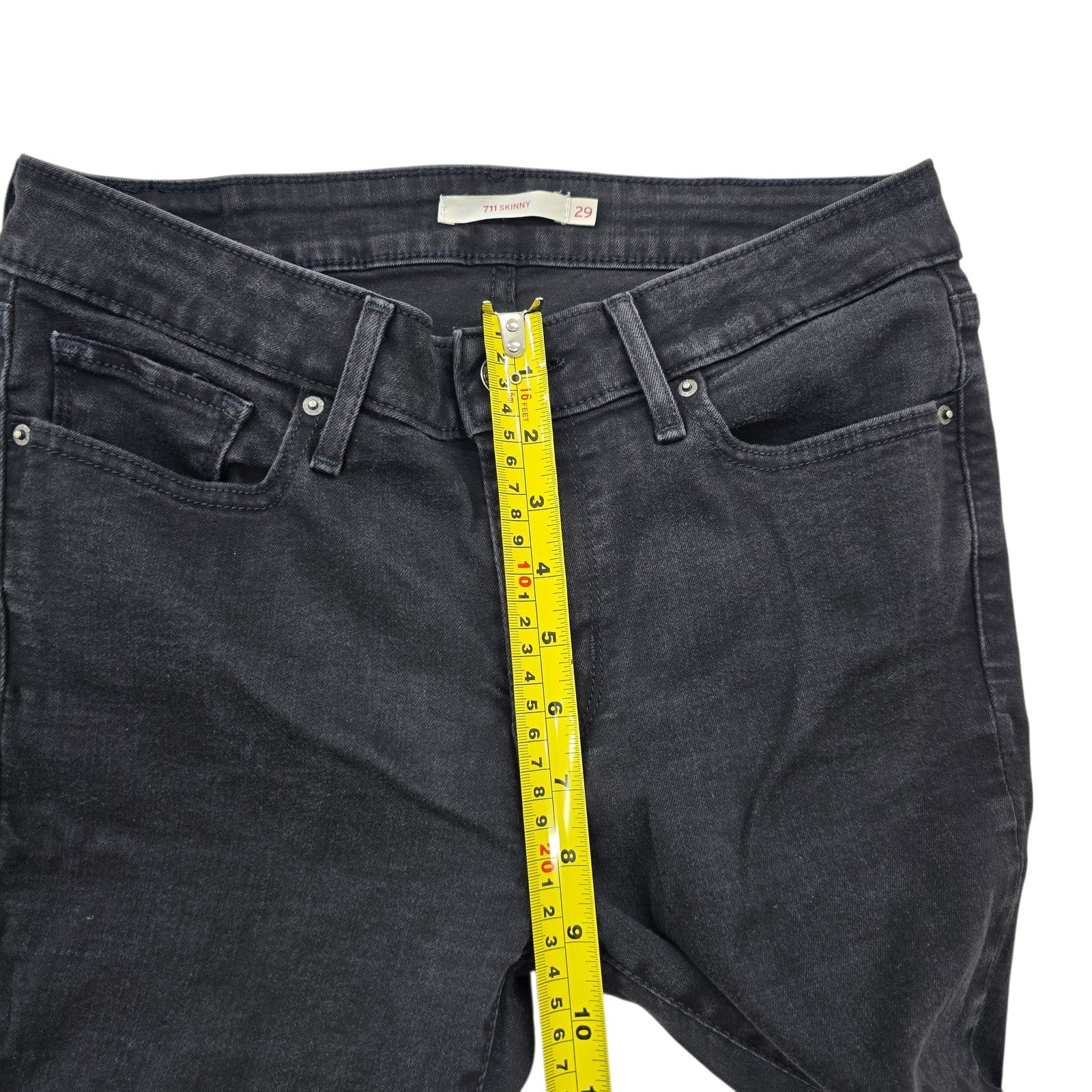 Levi's Women Black Jeans size W29 L34 product image 6