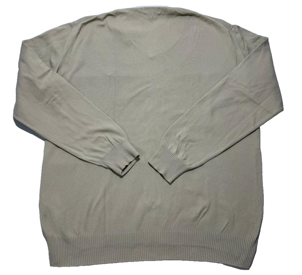 Gant Men's Beige Lightweight V Neck Sweater XL