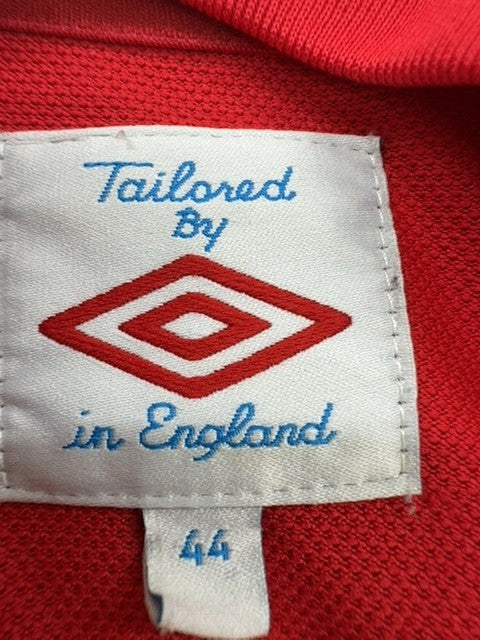 Umbro Men's Red England Football Jersey Size 44 EU Vintage