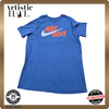 Nike Unisex Blue T-Shirt – Size L, Short Sleeve, Crew Neck