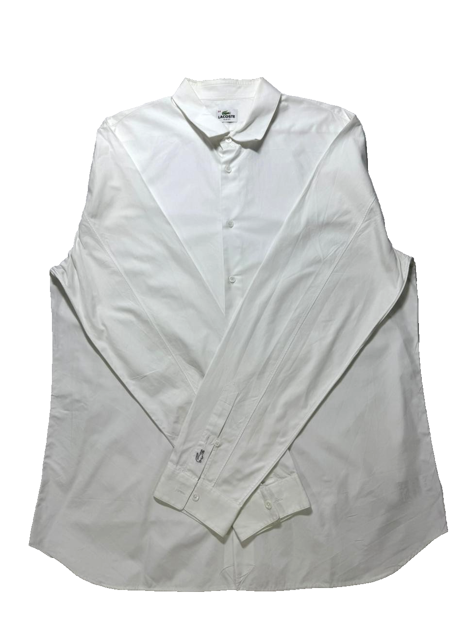 Lacoste logo-patch cotton blend shirt slim fit - Size 44