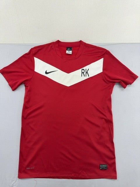 Nike Men's Red Dri-FIT Jersey M Short Sleeve Crewneck