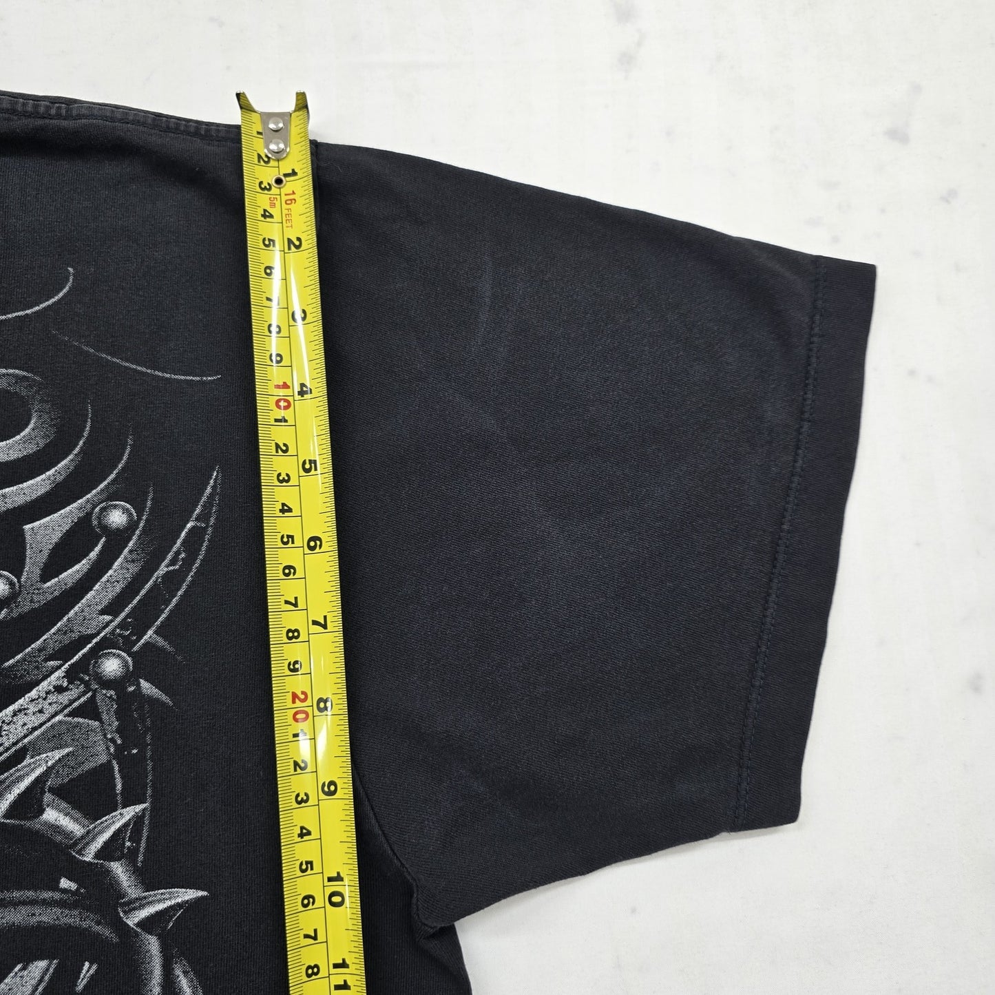 Korn Tribal Black T-Shirt Size L 100% Cotton