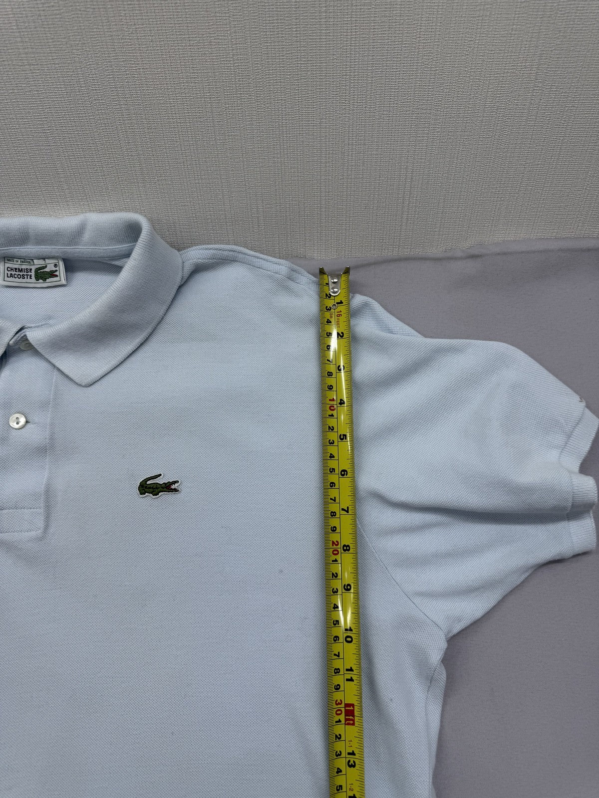 Lacoste Vintage White Cotton Short Sleeve Polo Shirt France Unisex