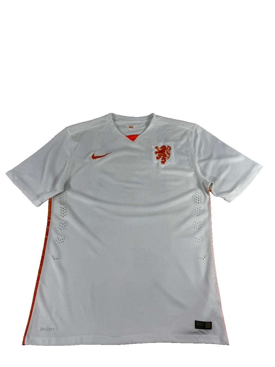 Nike Netherlands National Team Jersey White Orange Lion Dri-FIT Football Shirt