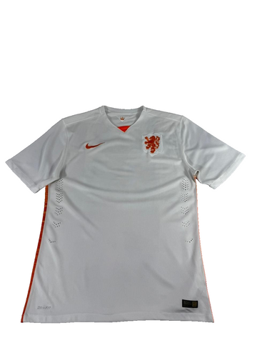 Nike Netherlands National Team Jersey White Orange Lion Dri-FIT Football Shirt